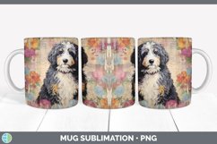 Vintage Bernedoodle Dog Mug Wrap | Sublimation Coffee Cup De Product Image 6