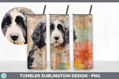 Vintage Bernedoodle Dog Tumbler | Sublimation 20 oz Skinny T Product Image 7