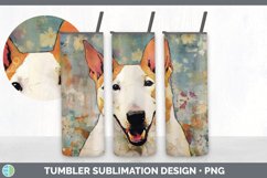 Vintage Bull Terrier Dog Tumbler | Sublimation 20 oz Skinny Product Image 3