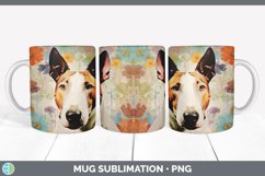 Vintage Bull Terrier Dog Mug Wrap | Sublimation Coffee Cup D Product Image 4