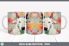 Vintage Bull Terrier Dog Mug Wrap | Sublimation Coffee Cup D Product Image 5