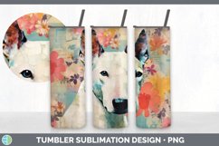 Vintage Bull Terrier Dog Tumbler | Sublimation 20 oz Skinny Product Image 5