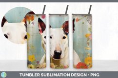 Vintage Bull Terrier Dog Tumbler | Sublimation 20 oz Skinny Product Image 6