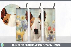 Vintage Bull Terrier Dog Tumbler | Sublimation 20 oz Skinny Product Image 7