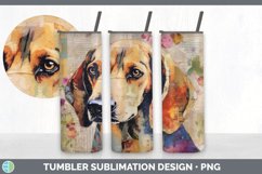Vintage English Coonhound Dog Tumbler | Sublimation 20 oz Sk Product Image 4