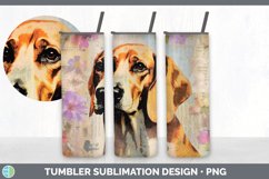 Vintage English Coonhound Dog Tumbler | Sublimation 20 oz Sk Product Image 6