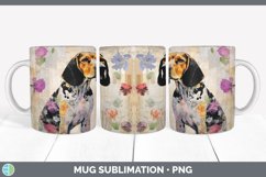 Vintage English Coonhound Dog Mug Wrap | Sublimation Coffee Product Image 7