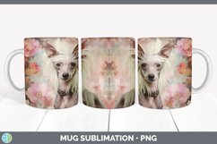 Vintage Hairless Chinese Crested Dog Mug Wrap | Sublimation Product Image 2