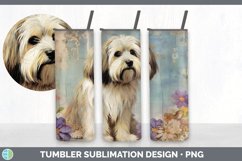 Vintage Havanese Dog Tumbler | Sublimation 20 oz Skinny Tumb Product Image 7