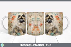 Vintage Keeshond Dog Mug Wrap | Sublimation Coffee Cup Desig Product Image 7