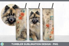 Vintage Keeshond Dog Tumbler | Sublimation 20 oz Skinny Tumb Product Image 7