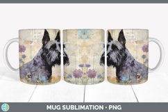Vintage Scottish Terrier Dog Mug Wrap | Sublimation Coffee C Product Image 4