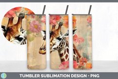 Vintage Giraffe Tumbler | Sublimation 20 oz Skinny Tumbler D Product Image 7