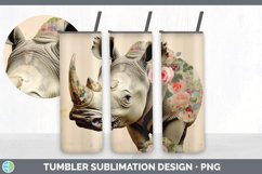 Vintage Rhino Tumbler | Sublimation 20 oz Skinny Tumbler Des Product Image 7