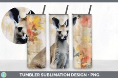 Vintage Kangaroo Tumbler | Sublimation 20 oz Skinny Tumbler Product Image 6