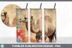 Vintage Camel Tumbler | Sublimation 20 oz Skinny Tumbler Des Product Image 2