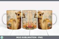 Vintage Camel Mug Wrap | Sublimation Coffee Cup Designs Bund Product Image 4