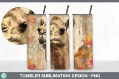 Vintage Camel Tumbler | Sublimation 20 oz Skinny Tumbler Des Product Image 5
