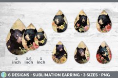 Vintage Tasmanian Devil Teardrop Earrings | Sublimation Earr Product Image 2
