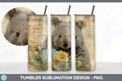 Vintage Wombat Tumbler | Sublimation 20 oz Skinny Tumbler De Product Image 3