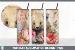 Vintage Wombat Tumbler | Sublimation 20 oz Skinny Tumbler De Product Image 5