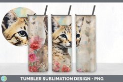Vintage Savannah Cat Tumbler | Sublimation 20 oz Skinny Tumb Product Image 7