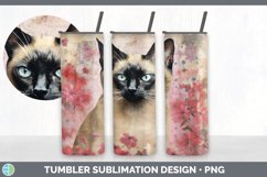 Vintage Siamese Cat Tumbler | Sublimation 20 oz Skinny Tumbl Product Image 6