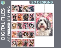 Dog Breed Air Freshener Bundle Sublimation Designs - Dogs 01 Product Image 13