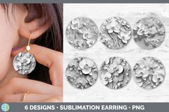 Bundle of six Sculpture Orchid Round Earrings designs.