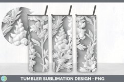 3D Snapdragon Flowers 3D Sublimation Tumbler Wrap Product Image 3