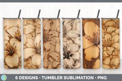 Wood Burned Tumbler Mega Sublimation Bundle Designs PNG Product Image 2