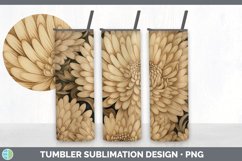 GorgeousPyrographic Chrysanthemums Tumbler design.