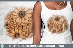 GorgeousWood Burned Flowers Shirt design.