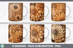 Wood Burned Flowers Mug Huge Sublimation Mega Bundle Product Image 6