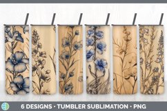 Wood Burned Tumbler Mega Sublimation Bundle Designs PNG Product Image 7