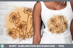 GorgeousWood Burned Flowers Shirt design.