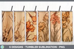 Wood Burned Tumbler Mega Sublimation Bundle Designs PNG Product Image 10