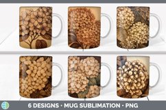 Wood Burned Flowers Mug Huge Sublimation Mega Bundle Product Image 11