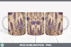 GorgeousPyrographic Lavenders Mug Wrap design.