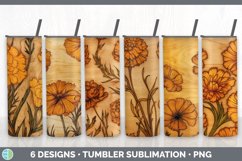 Wood Burned Tumbler Mega Sublimation Bundle Designs PNG Product Image 14