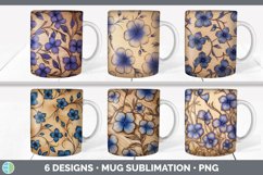Wood Burned Flowers Mug Huge Sublimation Mega Bundle Product Image 16