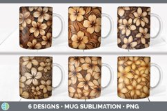 Wood Burned Flowers Mug Huge Sublimation Mega Bundle Product Image 17