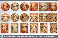 Wood Burned Hummingbird Bird Air Freshener | Sublimation Car Product Image 2