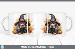 Halloween Spaniel Dog Mug Wrap | Sublimation Coffee Cup Des Product Image 6