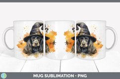 Halloween Spaniel Dog Mug Wrap | Sublimation Coffee Cup Des Product Image 7