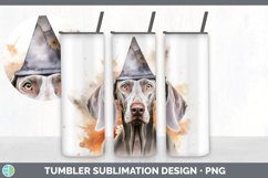 Halloween Weimaraner Dog Tumbler | Sublimation 20 oz Skinny Product Image 2
