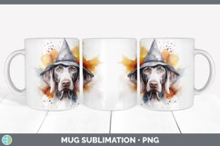 Halloween Weimaraner Dog Mug Wrap | Sublimation Coffee Cup D Product Image 3