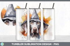 Halloween Weimaraner Dog Tumbler | Sublimation 20 oz Skinny Product Image 3