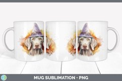 Halloween Weimaraner Dog Mug Wrap | Sublimation Coffee Cup D Product Image 4