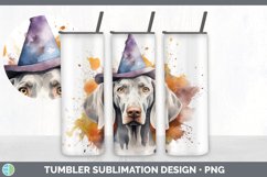 Halloween Weimaraner Dog Tumbler | Sublimation 20 oz Skinny Product Image 5